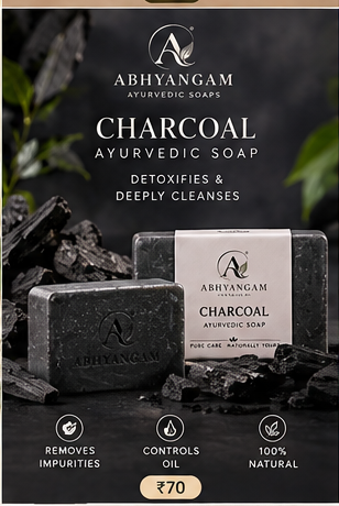 Abhyangam Charcoal Ayurvedic soap