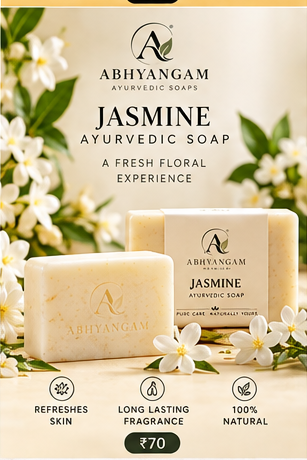 Abhyangam Jasmine Ayurvedic soap
