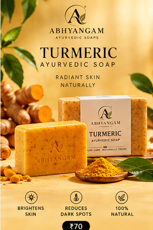 Abhyangam Turmeric Ayurvedic soap